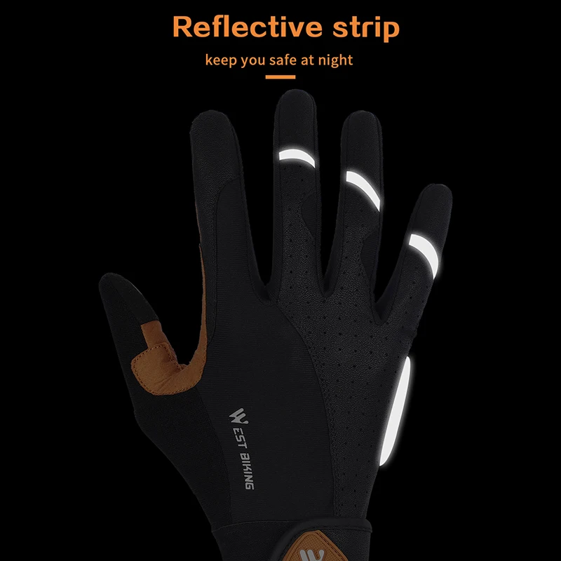 WEST BIKING Cycling Gloves Men Women Breathable Full Finger Mitts Bicycle Sports Gloves Spring Autumn Gym Motorcycle Gloves 2