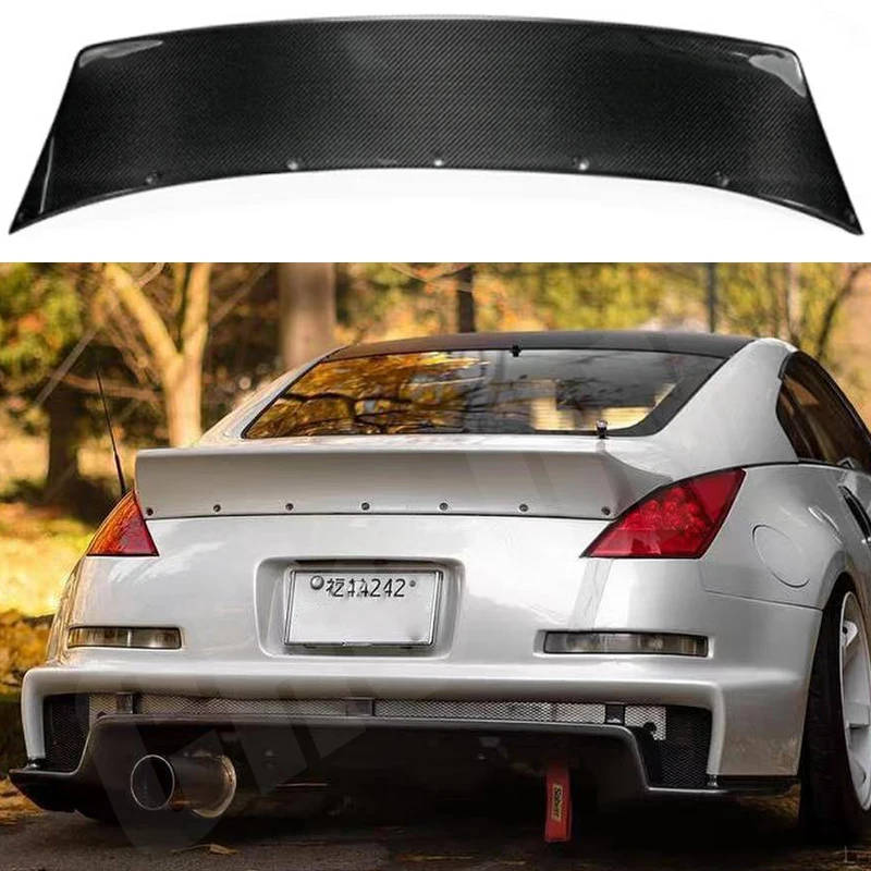 

For 2003-2008 Nissan 350Z Fairlady Z34 | Rocket Bunny Style Duckbill Rear Trunk Lid Wing Spoiler (ABS Plastic - Matte Black)