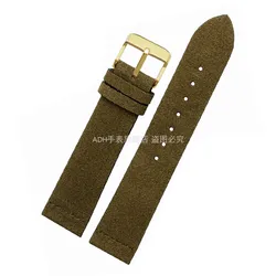 Cinturino in pelle vintage frosted con bracciale in suede morbido - 20mm