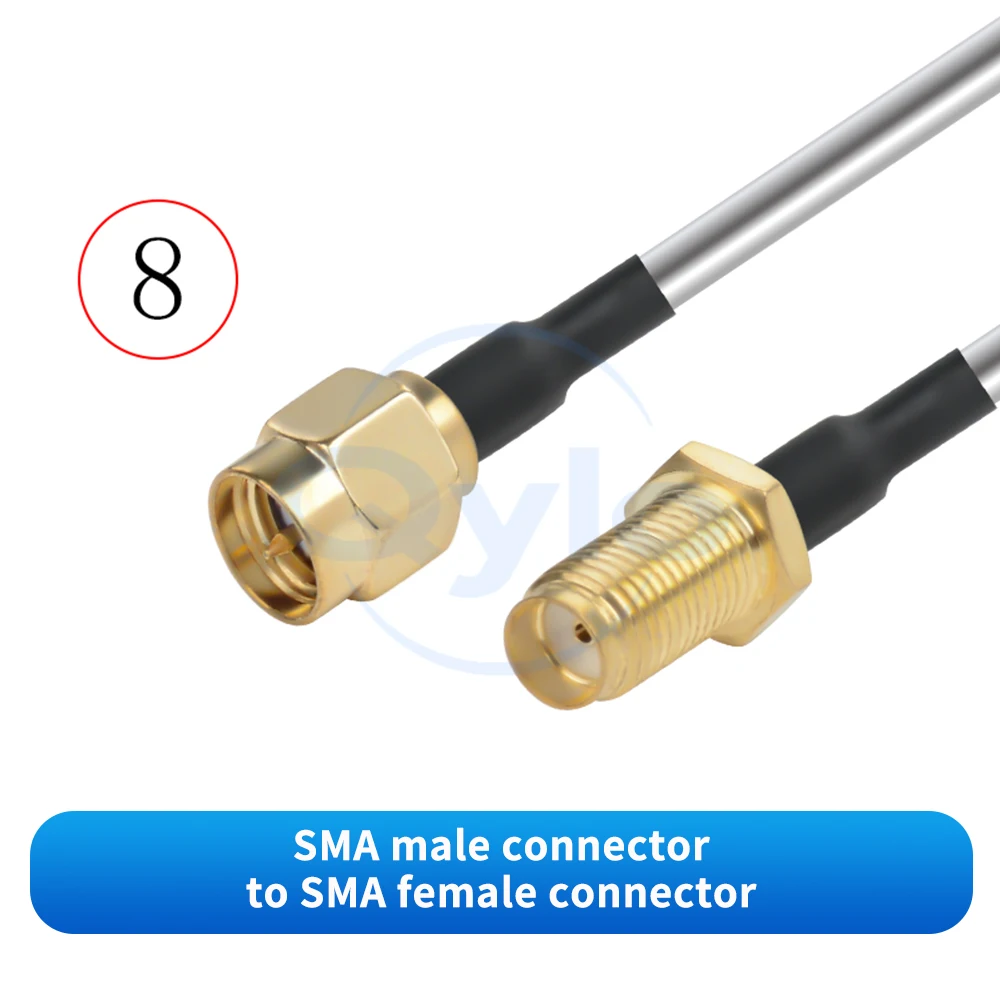 SMA auf SMA Stecker/Buchse Hochfrequenz-Kabelverbindung SFT50-2 Halbstarres HF-Kabel 0-18G SMA auf SMA Kabel (1 Stück) – Detail 9