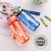600ml Dinosaur Water Bottle For Kids Water Sippy Cup With Silicone Straw Leakproof Plastic Water Bottles Summer Kids Water Cup 5
