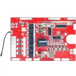Enhanced Li - Battery Protection Board with Balancing Circuit and Temperature Protection - 21V 7MOS (One size)