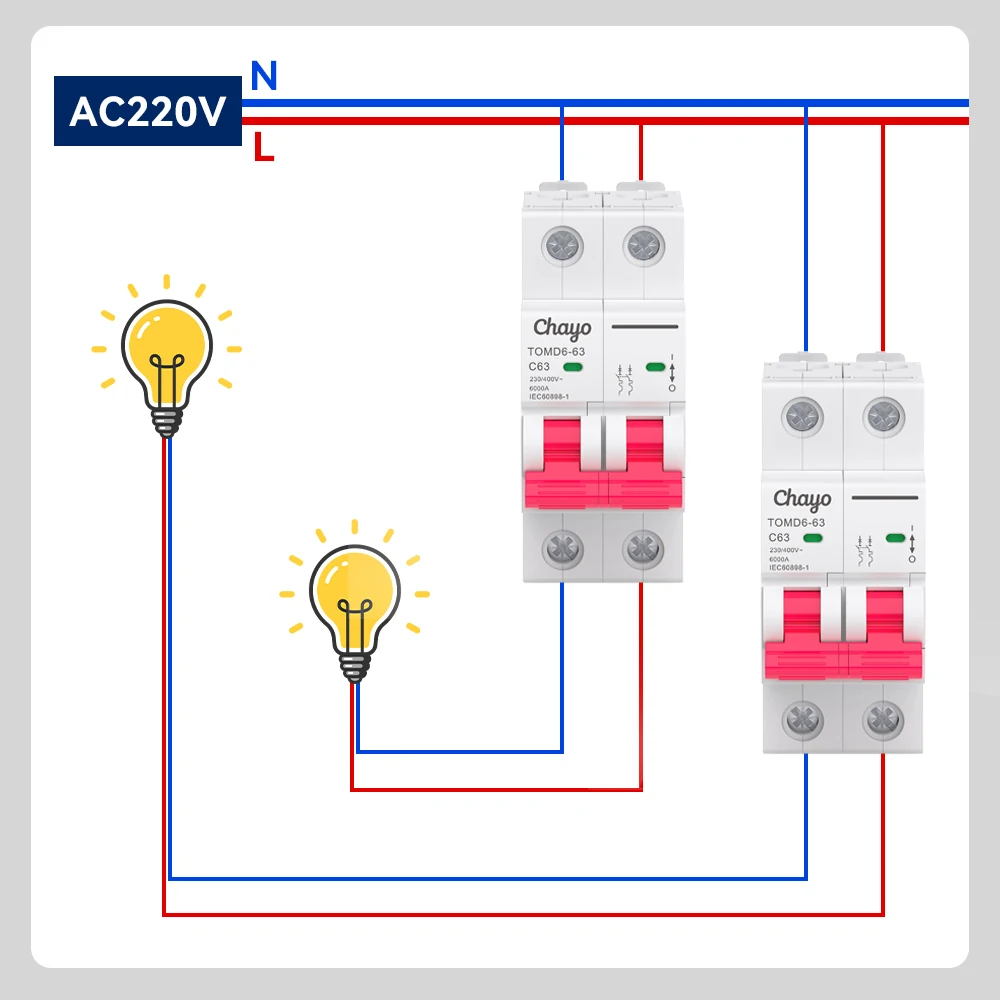 Enhanced Product Title: High-Performance Miniature Circuit Breaker, 6KA, 230V/400V, 50/60Hz, Multi-Amp Options