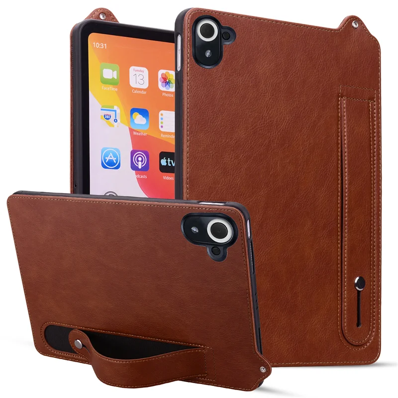 Premium PU Leather Stand Case - Handheld Tablet Cover, 8.8 Inch