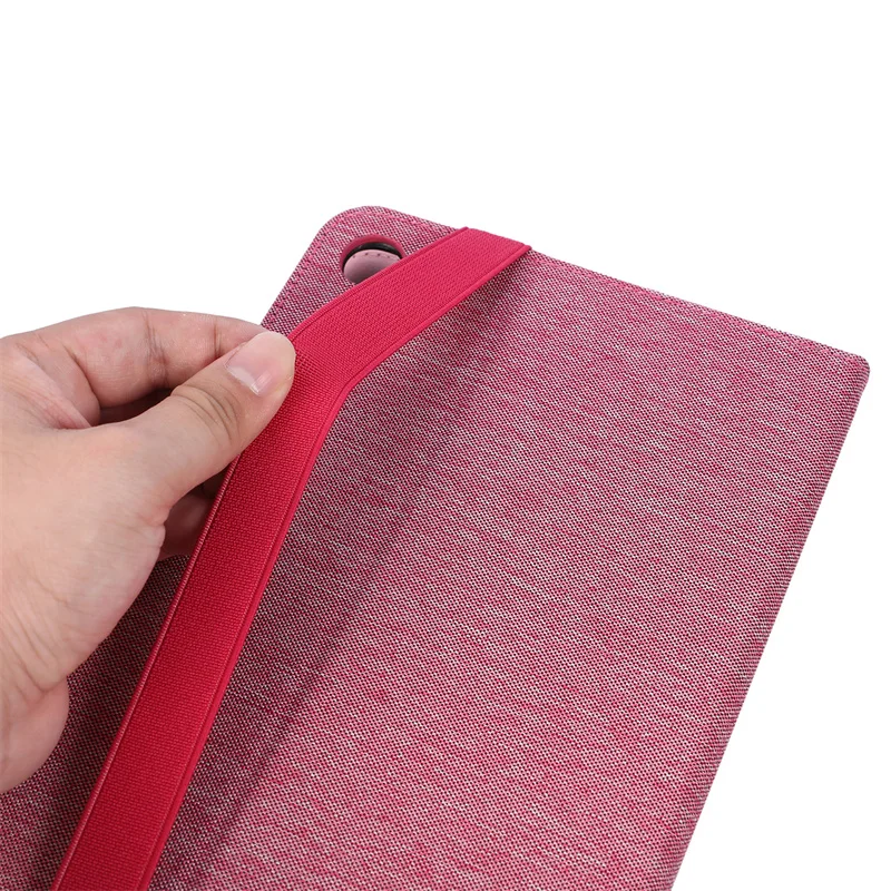 Enhanced Fabric Flip Tablet Case - Soft TPU Back Cover