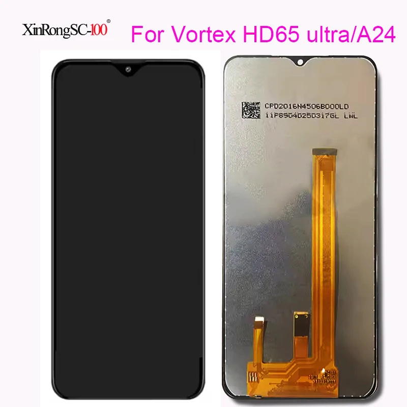 For Vortex HD65 ultra/A24 Assembly LCD Display + Touch Screen Digitizer Display LCD Sensor Parts