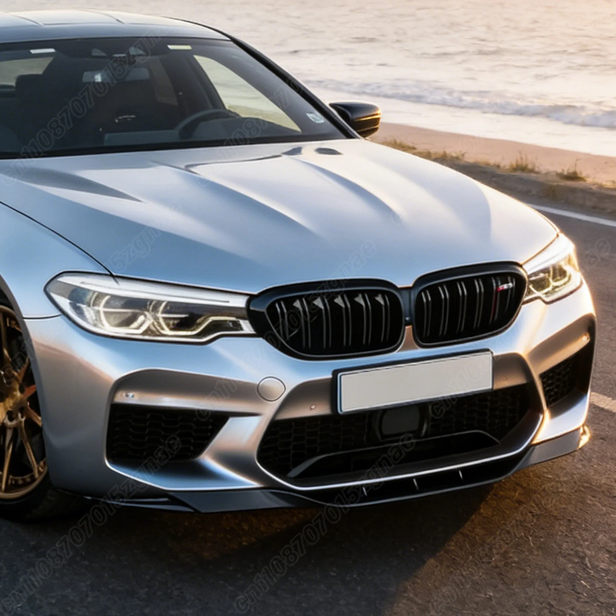 BMW 5 시리즈 M5 F90 2018 2019 2020 자동차 프론트 범퍼 스포일러 립 카 프론트 턱 스포일러 ABS 바디 개조 키트