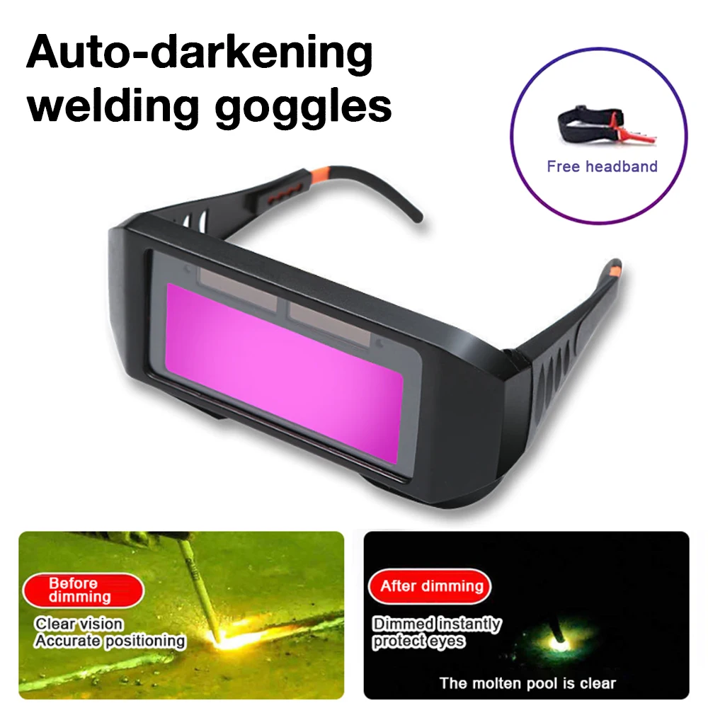 Welding Glasses Automatic Dimming Welding Specific Goggles Soldering Supplies Protective Screen Welding Goggles