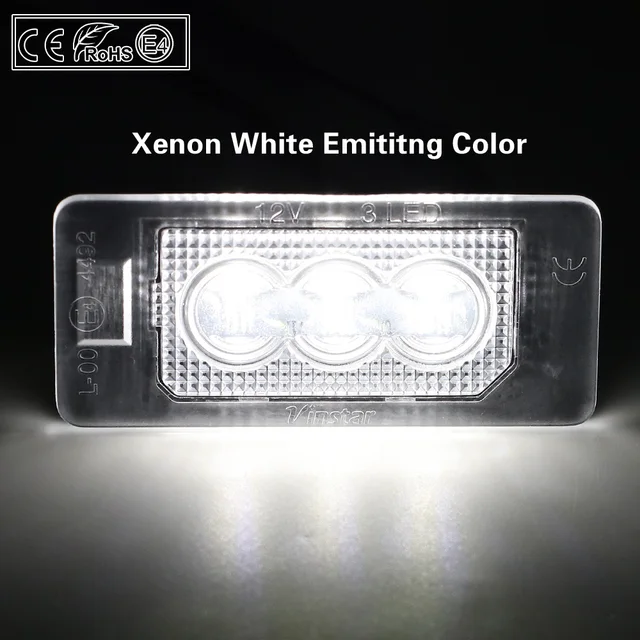 E92 License Plate Light LED License Plate Lamp For Audi A4 B7 A3