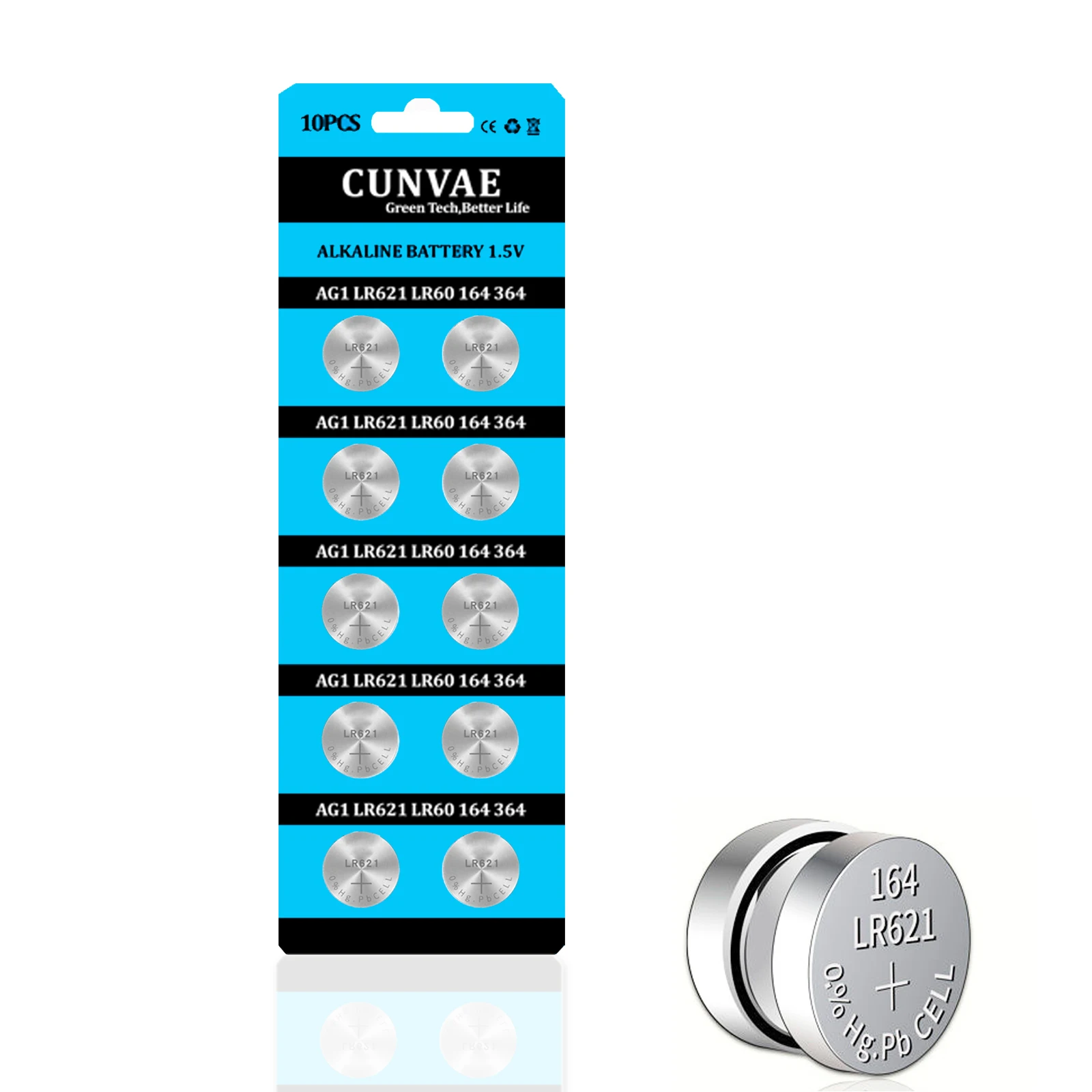 10PC-1-5V-AG-Battery-Series-LR621-LR736-LR626-LR921-LR1130-LR44-Button ...