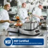 Induction Cooktop 1800W NSF Certified Commercial Range Powerful Countertop Burner Pro Chef Professional Hot Plate 18/10 Stainles 2