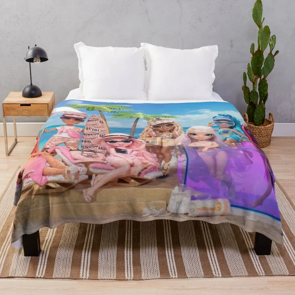 Rainbow High Pacific Coast Line Throw Coperta Furrys Divani Decorativi Di Moda Termici Per Coperte Da Viaggio