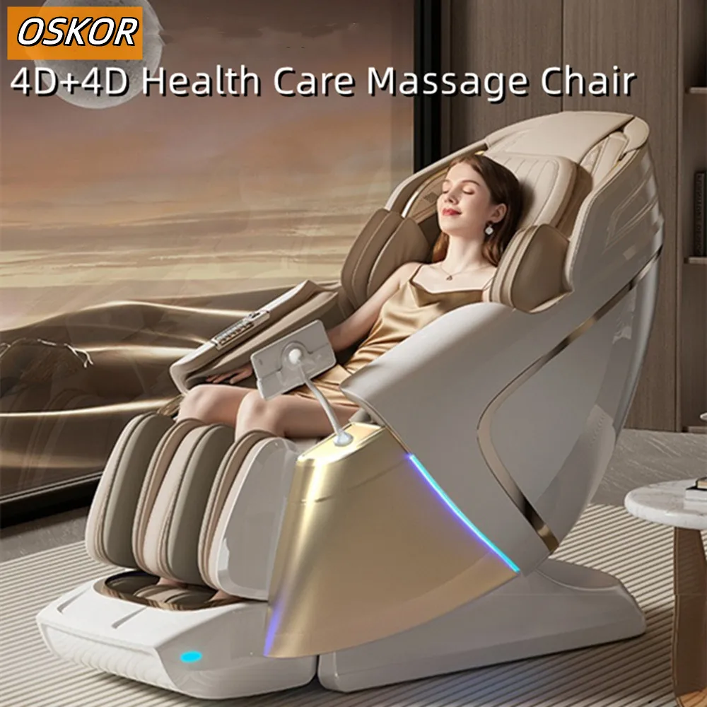 Smart Electric Massage Chair Full Body for Home Dual Mechanism 4D Zero Gravity Sl-Track Shiatsu Massage Recliner Chair with Heat 1