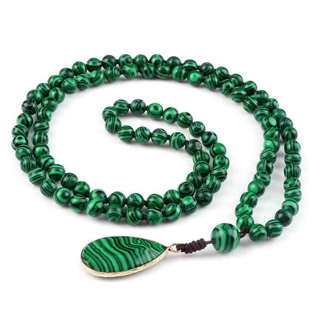 Van Cleef & Arpels Alhambra Malachite Necklace, 10 Motifs