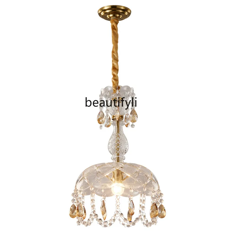 

HJ Bedroom Bed Head Light Luxury Small Droplight Bar Entrance Light Creative Crystal Aisle Lighting