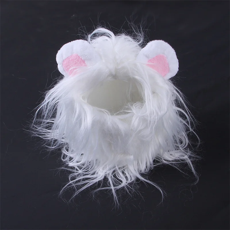 Cute Lion Mane Cat Hat for Dogs and Cat Small Dog Pet Cat Decor Accessories Lion Fancy Hair Pet Supplies