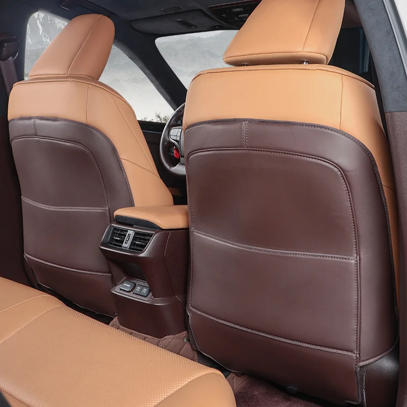 PU Leather Anti-Child-Kick Pad Lexus Es300h Rx300 Es200 Car Waterproof Protector Cover Auto Anti Mud Dirt Accessories car seat protector car door stopper cover car door protection film