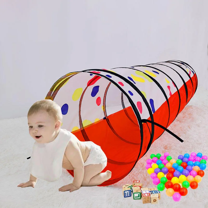 Portable Children's Tent Crawling Tunnel Beach Toys Ball Pool Tent Kids Pop-up Tent Indoor Crawling Games Child Play House Tents 2