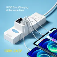 ASOMETECH 40W USB Wall Charger 4 Port With LED Display QC3.0 PD3.0 USB Fast Charger For iPhone 14 Huawei Xiaomi Samsung - Image 4