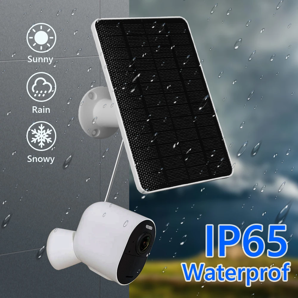 Carregador de Câmera de Segurança Externa sem Fio Painel Solar para Arlo Ultra Ultra Pro Pro Pro ip 10w