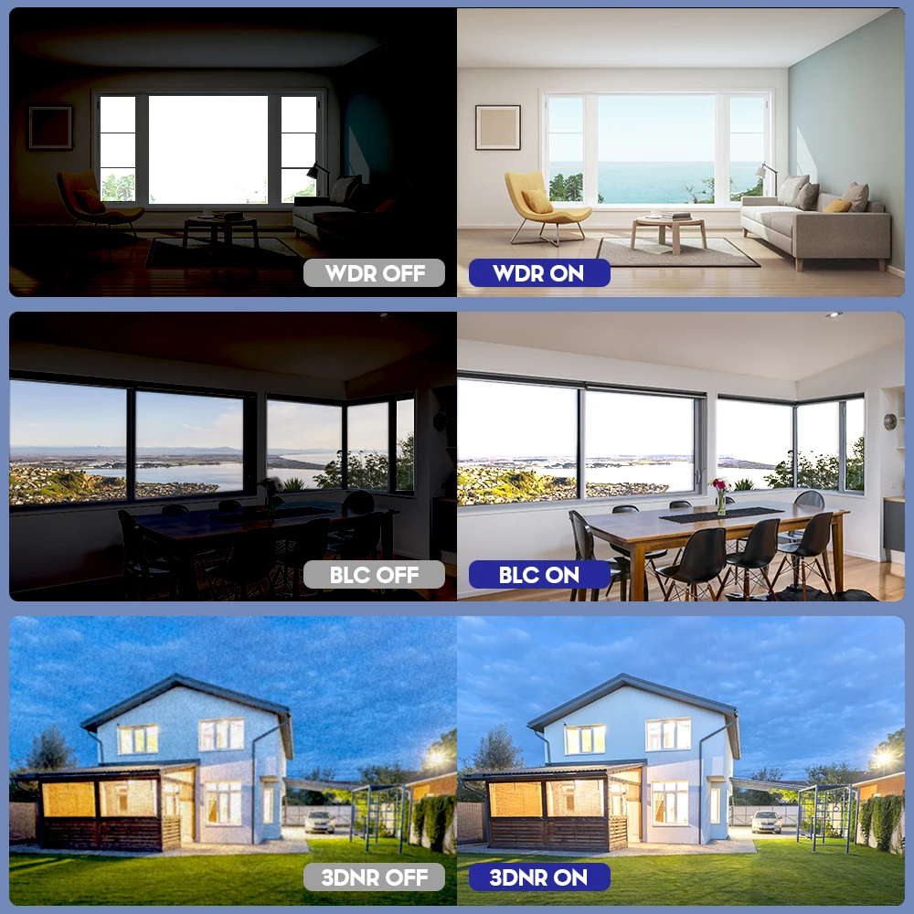 Kamera digitális zajcsökkentéssel és WDR képességekkel