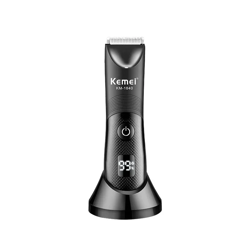 KM-1840 KEMEI's new full body waterproof electric fader barber with charging base multi-function shaving hair clipper 6
