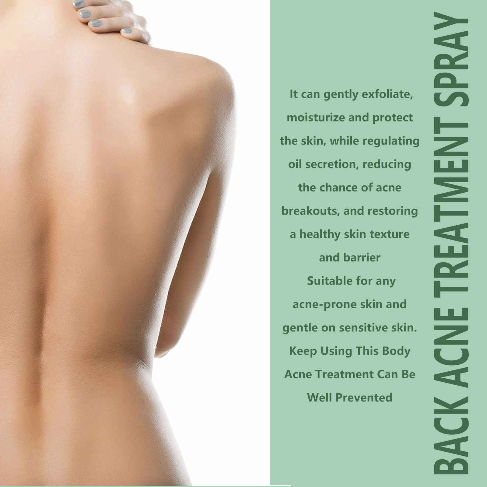 Back Acne Remover Spray Shoulder Pimple Repair Whiteheads Treatment Blackhead Anti Mites Oil Control Hydrate Body Soothing Serum 4