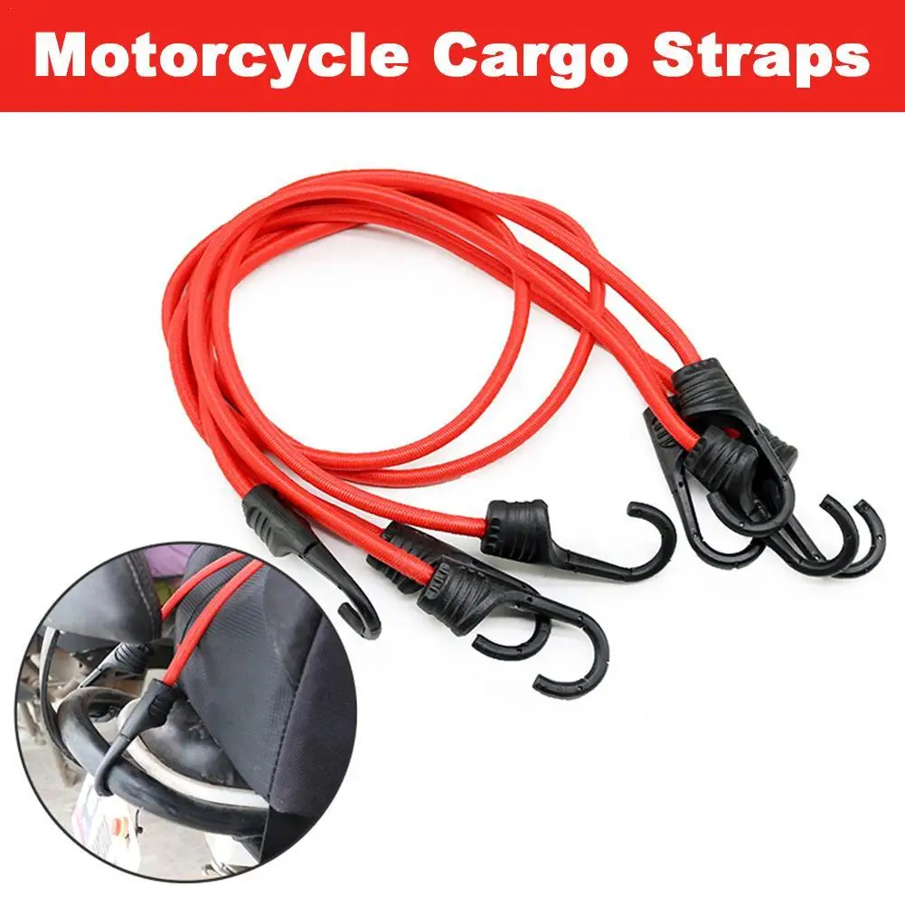 30/60/90/100cm Runk Bicycle Hook Rope Elastic Luggage Rope Motorcycle Cargo Fixing Belt Elastic Reinforcement Binding Belt