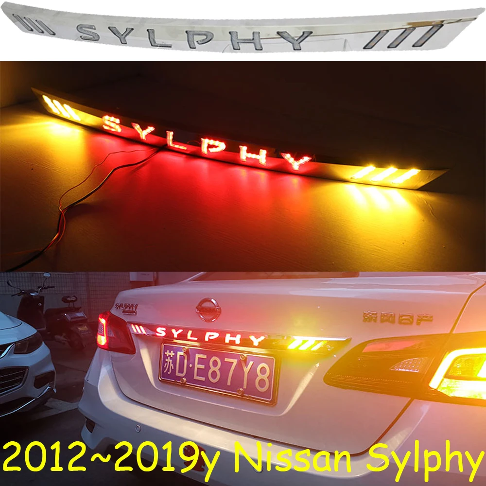 

1 шт. автомобильный бампер sentra задсветильник для Nissan sylphy задний фонарь светодиодный 2012 ~ Y автомобильные аксессуары Задний фонарь Sylphy задсветильник фонарь противотуманный
