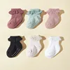 6 Pairs a Lot MILANCEL New Autumn Baby Floor Socks Toddler Cute Lace In Tube Socks Infant Girls 6 Colors Walking Socks 2