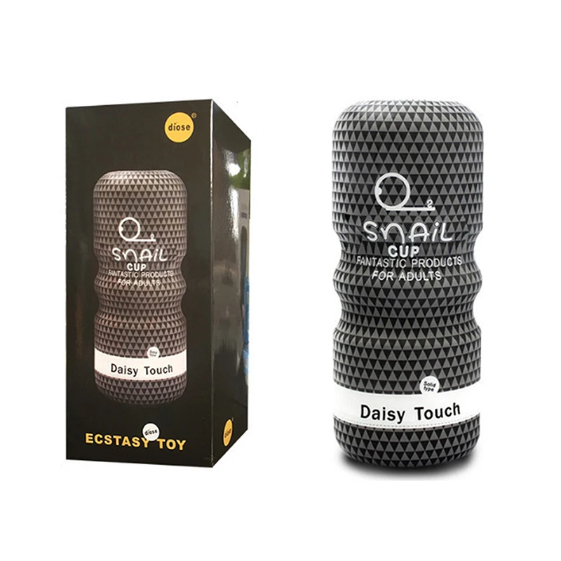 Soft Rubber Snail Climax Airplane Cup Mouth Sucking Anal Vagina Male Masturbator Manual Penis Trainer Adult Sex Toys for Men 18+