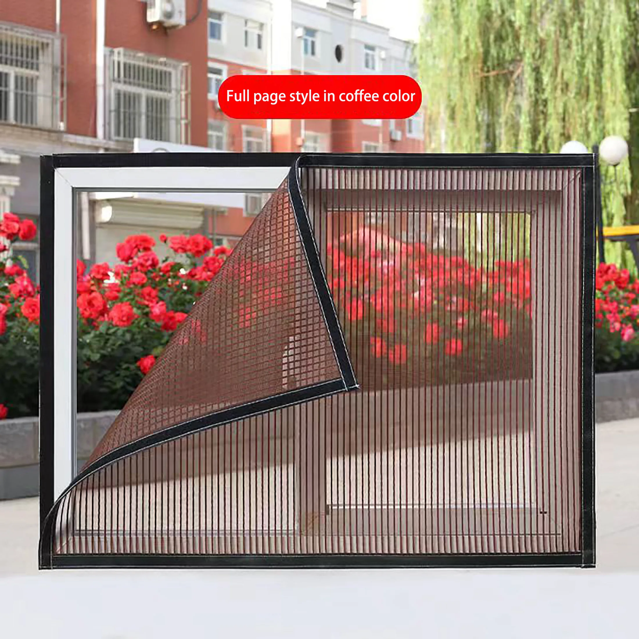 Wear resistant diamond mesh mosquito nets for windows and doors can be customized in multiple sizes