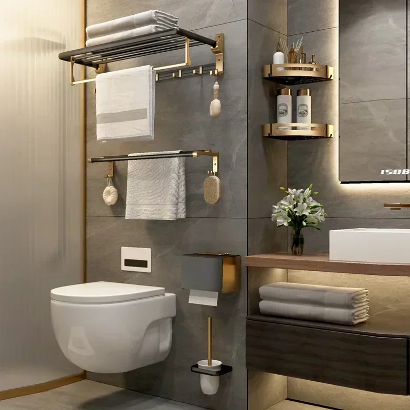 Bathroom Hardware Set Towel Rack Towel Holder Robe Hook Bath Rack