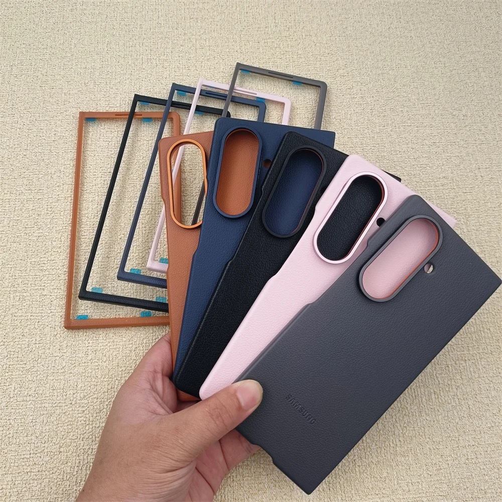 حافظة جلدية أصلية لهاتف سامسونج Z Fold 7 Fold 6 5G...