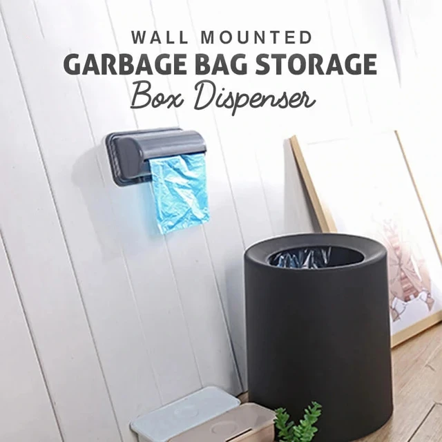 Plastic Storage Box Garbage Bag Kitchen Garbag  Wall Plastic Bags Storage  Box - Bag - Aliexpress