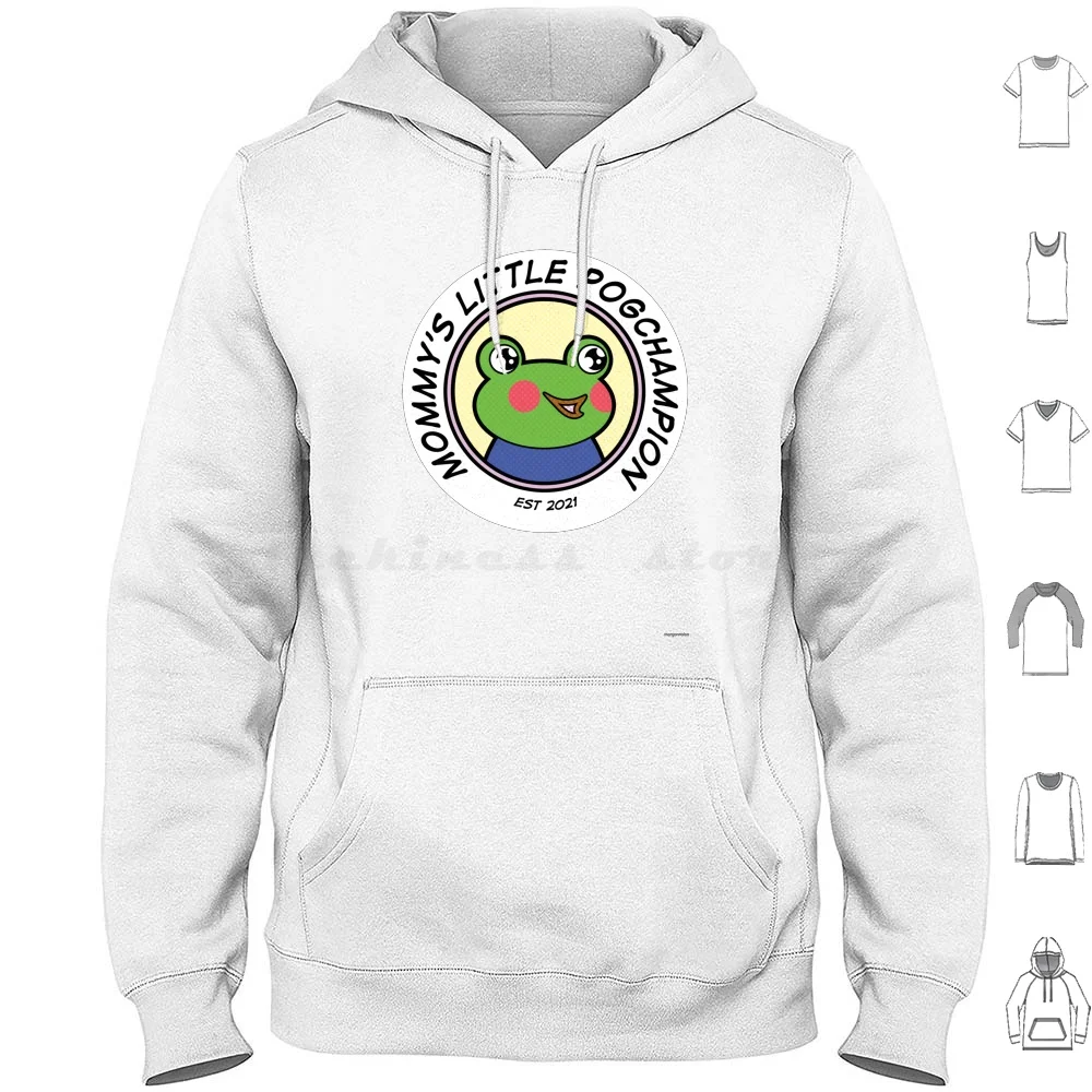 Felpe Con Cappuccio Mommy'S Mommy'S Mommys Manica Lunga Little Baby Gamer Frog Pog Poggers