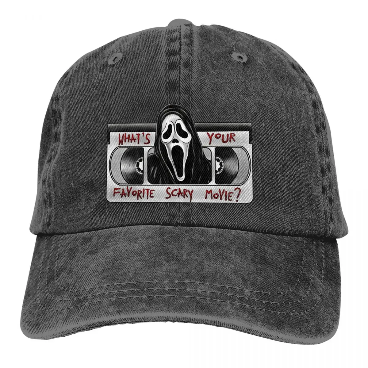 

Scream Movie Multicolor Hat Peaked Men Women's Cowboy Cap Record Baseball Caps Personalized Visor Protect Hats