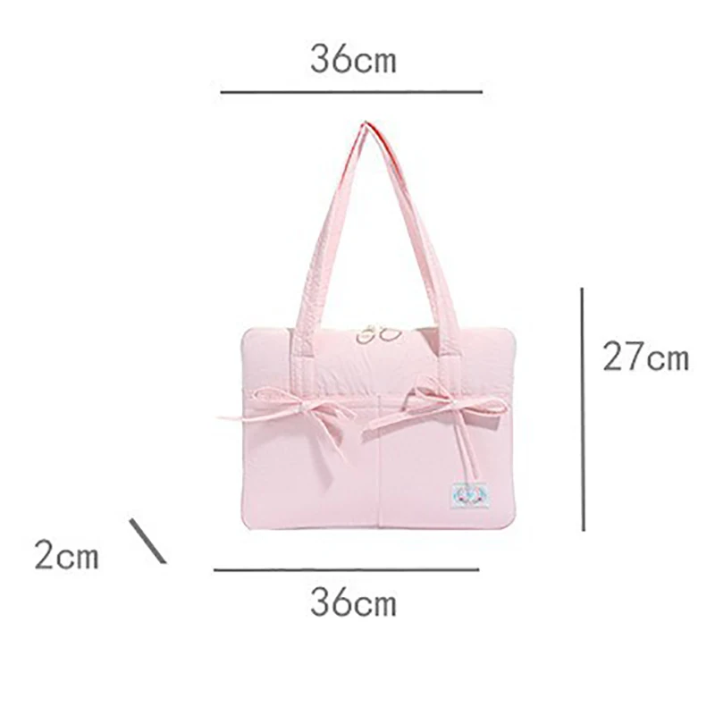 Chic Women's Laptop Sleeve Bag with Bowknot Design