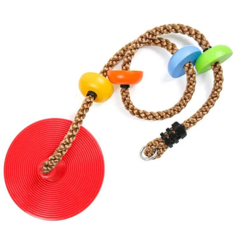 Children's Circular Swing PE Circular Hanging Rope Outdoor Indoor Circular Exercise Balance Safety Sturdy and Durable 3