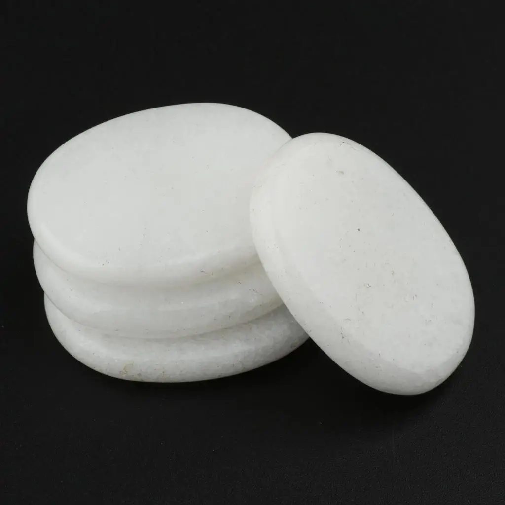 

4 Pcs Hot Massage Stones Set Natural Warmer Rocks for SPA