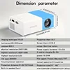 YG300 MINI Projector Portable Home Theater Smart TV Laser Beamer 3D Cinema LED Videoprojector for 4k 1080P Movie Via HD Port 2