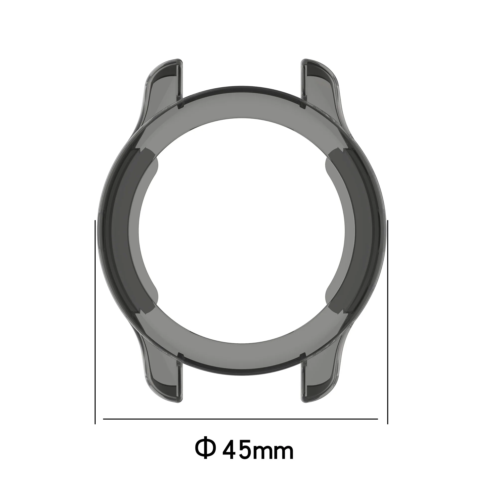 Silicone Protective TPU Frame Bumper for Smartwatch - Enhanced Protection Cover Sleeve