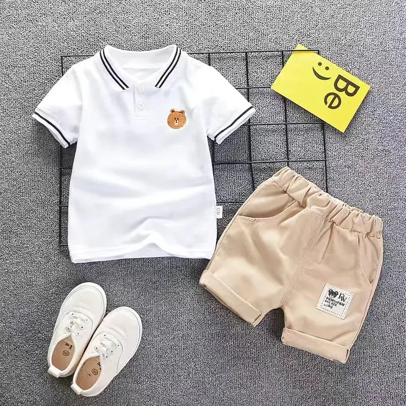 Children Clothing mother Kids Clothes Children's Sets Boys T-shirt Shorts Summer Cotton Short sleeve fashion Suit2PCS - Image 10