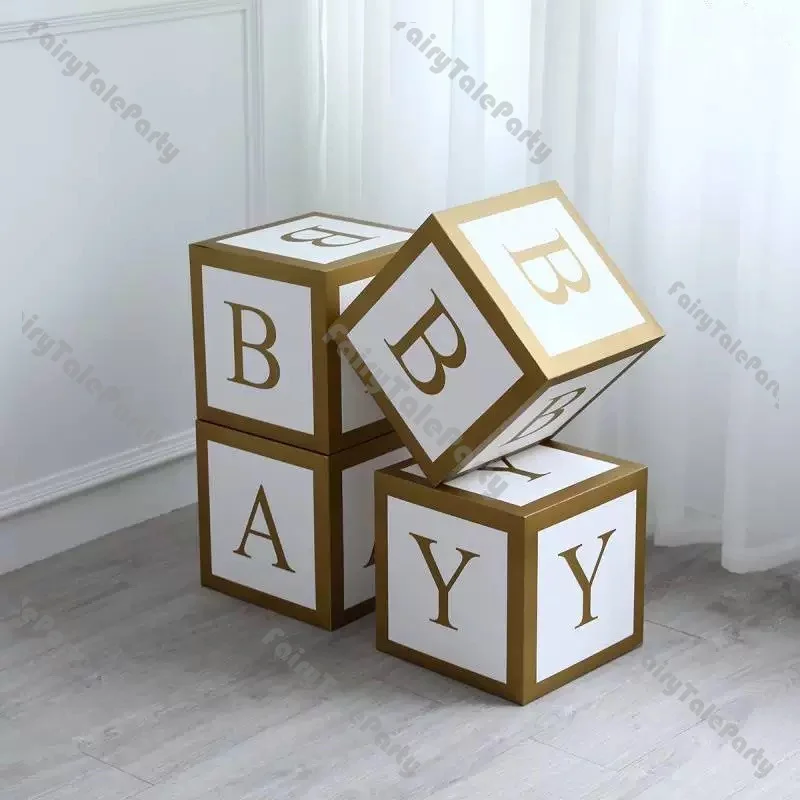 Baby Balloon Boxes Transparent Blocks Balloon In a Box for Kids