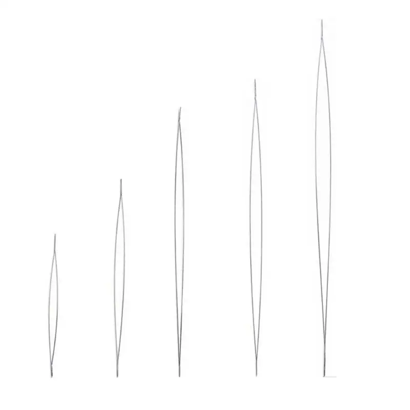 A52E 5PCS Edelstahl Perlenwerkzeuge Perlengewinde Nadel Schmuckzubehör herstellen – Detail 8