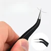 1PC Stainless Steel Curved Straight Eyebrow False Eyelash Tweezers Nail Art Extension Makeup Tool Eeyelashes Tweezers 1