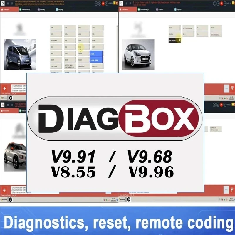 

Автомобильные инструменты Diagbox V9.96 V9.91 V9.68 V8.55, полное обновление для Lexia3 PP2000 Lexia-3 Diagbox 9,96 для Citroen/Peogeot Diagnosti