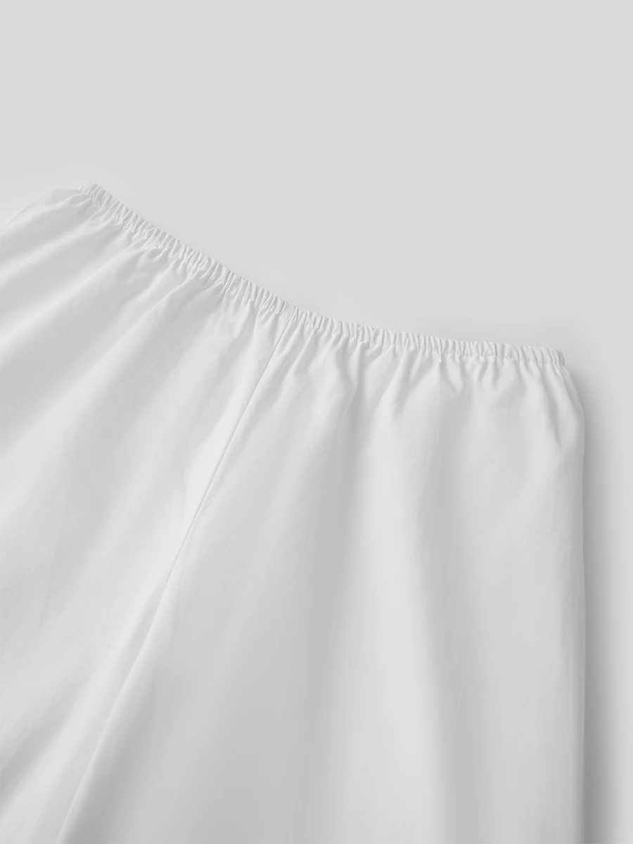 Ladies Lightweight Linen Blend Cropped Trousers with Elastic Waistband and Side Pockets Casual Wide Leg Capri Pants for