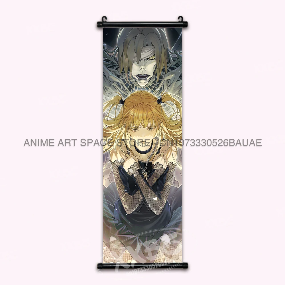 Death Note Anime Nostalgia Hanging Poster - Home Decoration Wall Art Mural Featuring Yagami Light and Ryuk