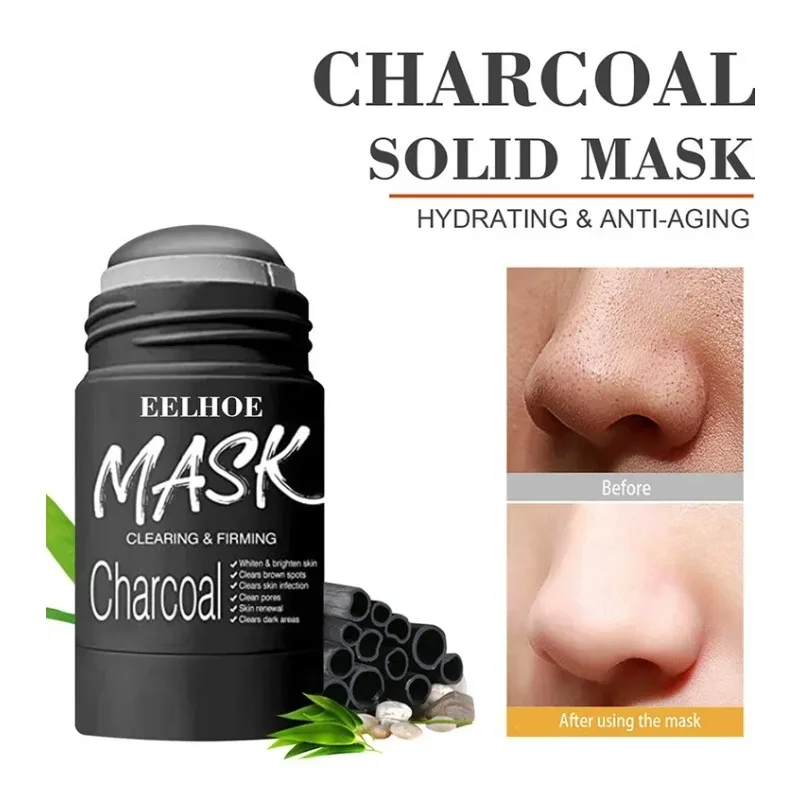 Blackhead Remover Mask Charcoal Peel Cleaner Oil Control Anti Acne Pores Shrink Purifying Clay Deep Cleaning Solid Mask Stick 4pcs diy tile grout floor tool stainless steel polymer clay tool pressure seam stick texture roller filling pressing sewing tool